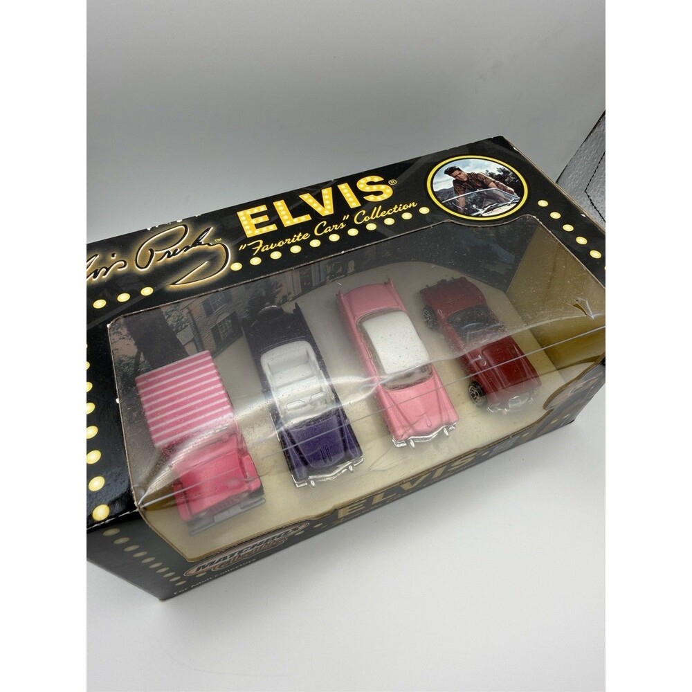 2001 Matchbox Elvis Presley Favorite Cars Collection 4-Car Set 1:64 NIB - Picture 2 of 10